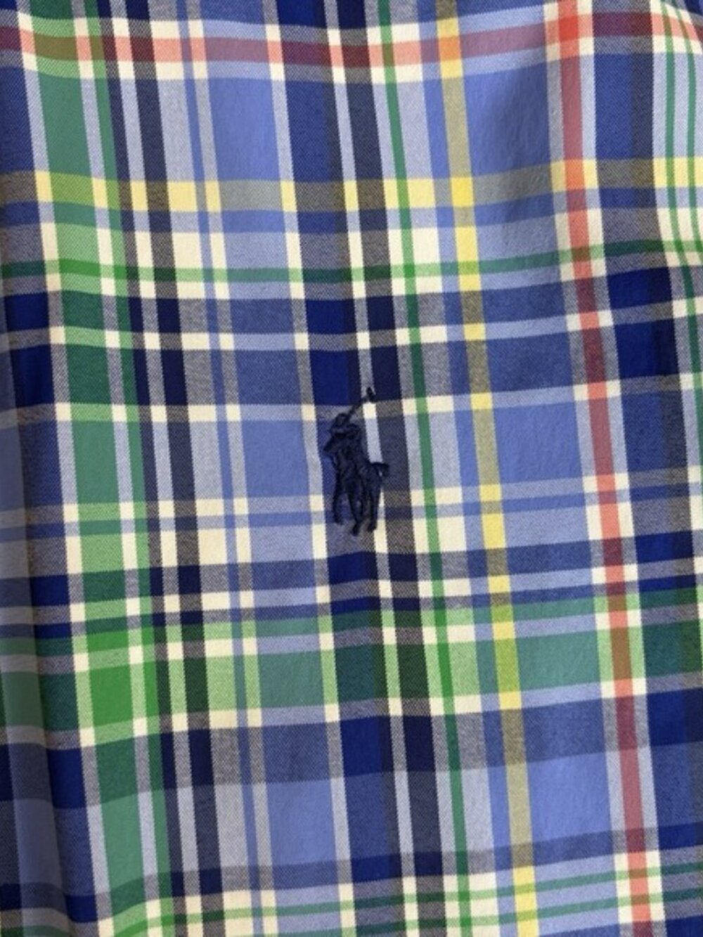 Polo Ralph Lauren Men's Medium Shirt Classic Fit Plaid Button Down Short Sleeve - Picture 2 of 7
